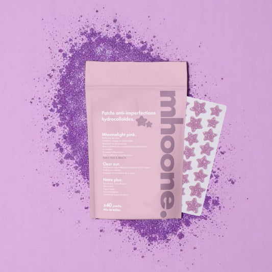 Patchs Mhoonelight - Étoiles Roses.