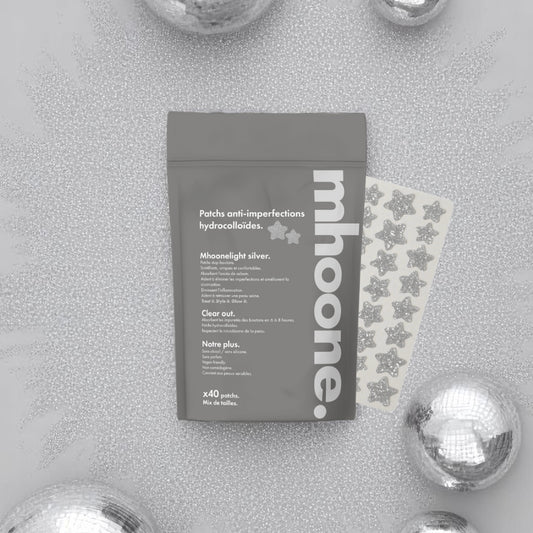 Patchs Mhoonelight - Étoiles argentées.